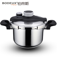 铂帝斯BODEUX 金星 304不锈钢压力锅22cm高压锅家用燃气电磁炉通用复底防爆5L
