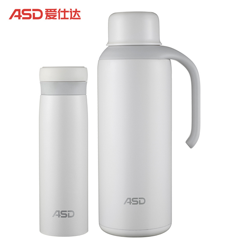 爱仕达 ASD臻享保温两件套装304不锈钢1.5L保温壶开水壶400ml保温杯大容量 长效保温24H