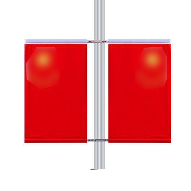 旗帜街道斜插V型工字型旗底座壁挂旗杆 5号旗杆工字旗