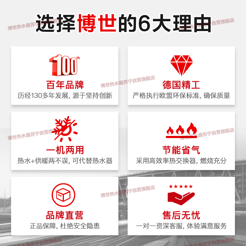 博世 (BOSCH) 盖世7200i天然燃气热水器采暖生活两用炉壁挂炉24KW皓月白高清大图