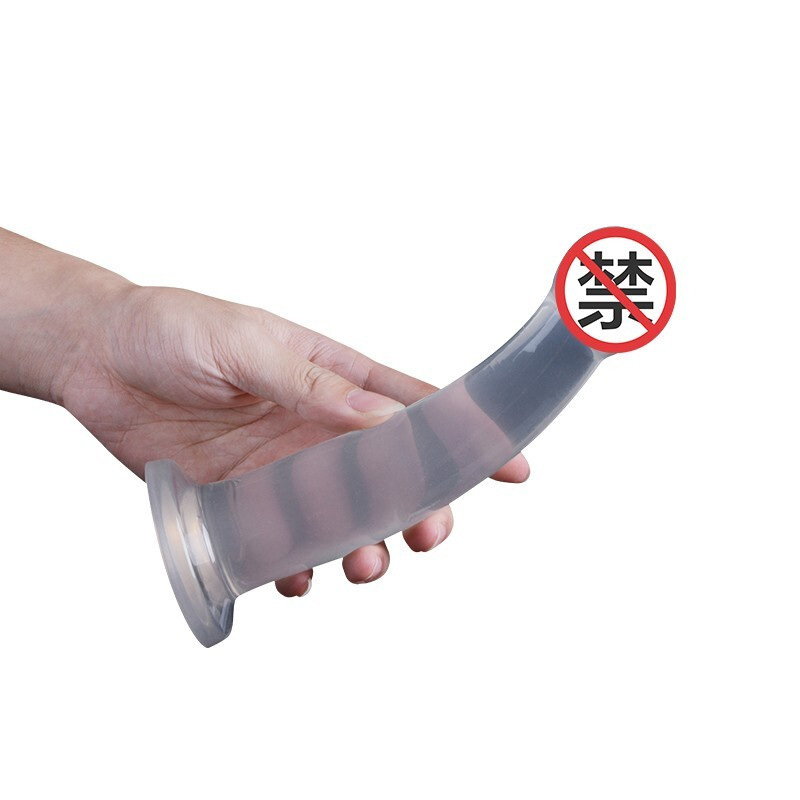 云曼 后庭肛塞男士成人性用品前列腺按摩器女用自慰器具器仿真假阳具透明肛条扩肛器夫妻房事 透明肛条大号19.5*2.8*4高清大图