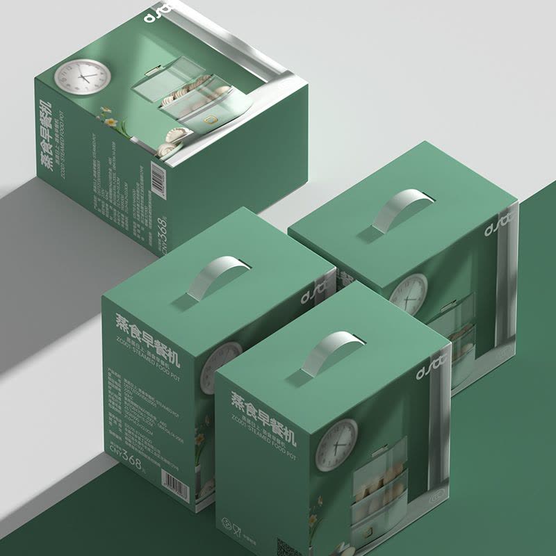 都市太太(Dstt) DSZCJ9601 家用小型多功能双层器早餐机 草绿色图片