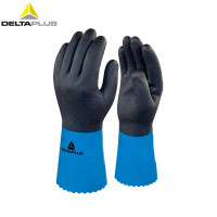 PVC/丁腈双涂层防化保暖手套201837