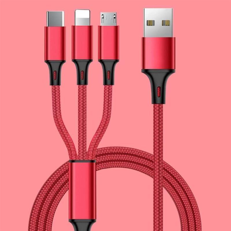 车载充电器手机充电头汽车快充多功能型usb一拖三数据线通用一拖三