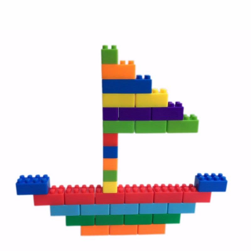 儿童早教益智力小块状积木塑料拼插拼装玩具宝高式大颗粒玩具图片