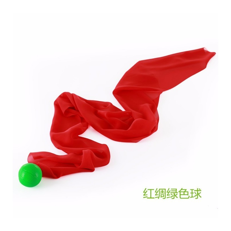 官方正品金丝猫绸带柔力球彩绸球长绸飘带球彩带球丝带球硅胶软球c7