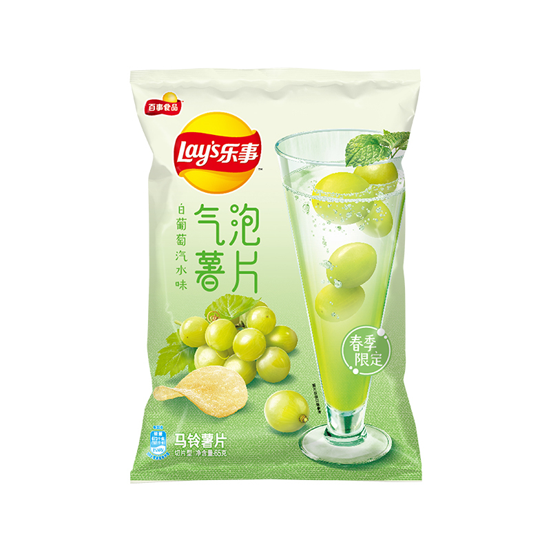 乐事气泡薯片 白葡萄汽水味 65g
