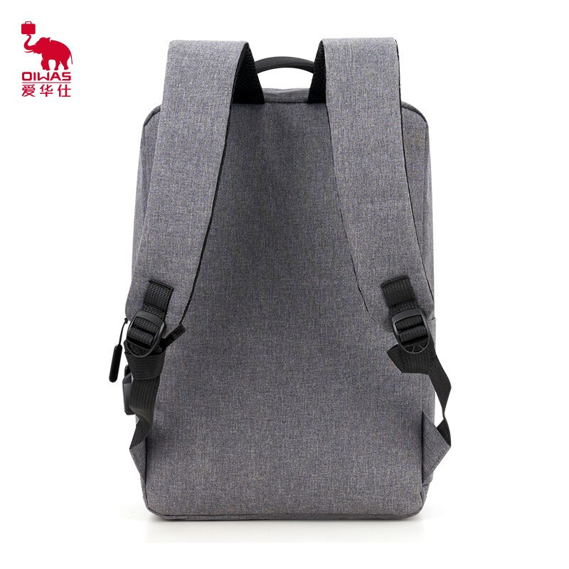 爱华仕(OIWAS)时尚商务 多功能 双肩包OCB4449灰色高清大图