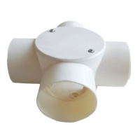 兆益 PVC穿线管分线盒四通 1.5寸50mm 个