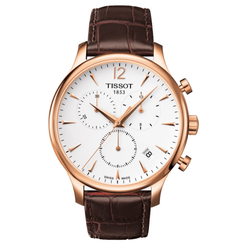 天梭(TISSOT)俊雅系列 时尚 石英男表 金属钢带皮带 男士手表 T063.617.11.037.00 石英表 男