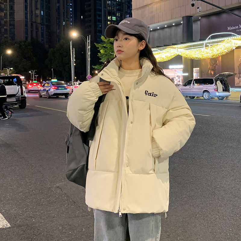 [8.5折价212.4元叠加优惠券]唐狮棉服女款冬季新款加厚保暖立领面包服今流行棉袄外套K