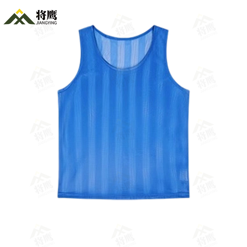 将鹰 条纹网眼分队服分组对抗服足球训练号码定制比赛拓展马甲背心衣服 JY-386S-RH507高清大图