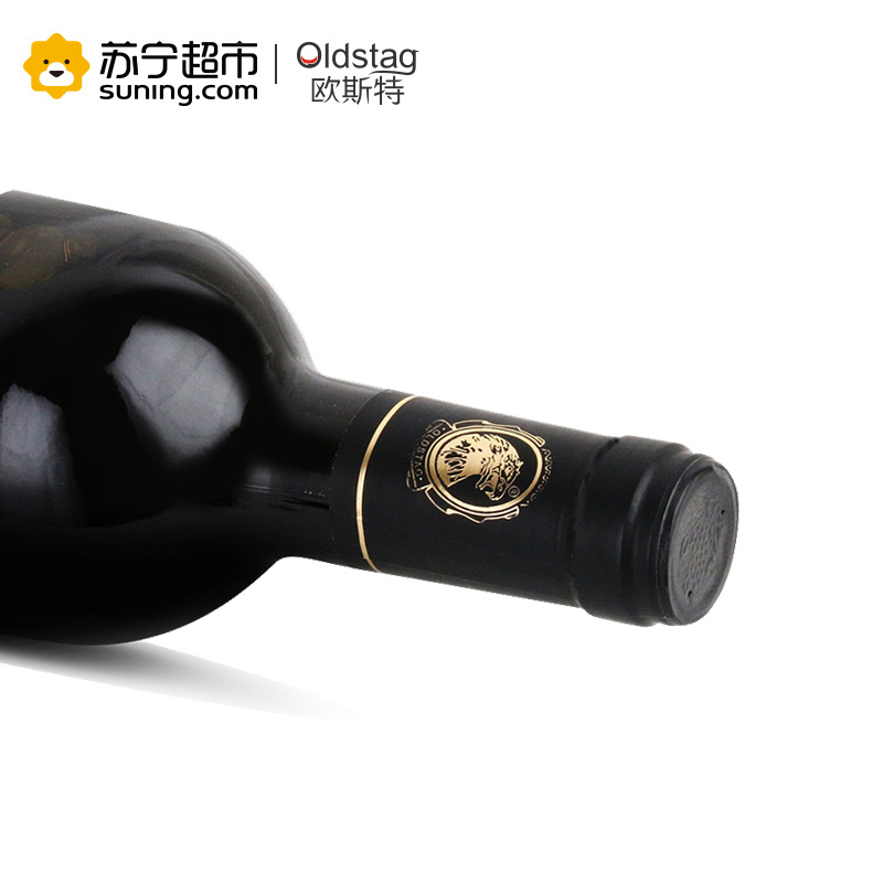 法国红酒 欧斯特庄园原瓶原装进口AOC贝得红葡萄酒750ml*6瓶送提琴酒架 4个杯子
