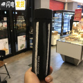 三维工匠韩版简约不锈钢保温杯男女学生文艺防漏创意情侣水杯清新便携杯子 时尚机理杯【黑色】