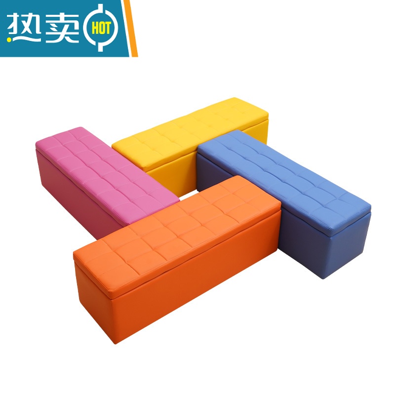 敬平换鞋凳储物入门鞋柜可坐凳子长条凳收纳沙发凳床尾放衣凳软包坐垫收纳凳高清大图