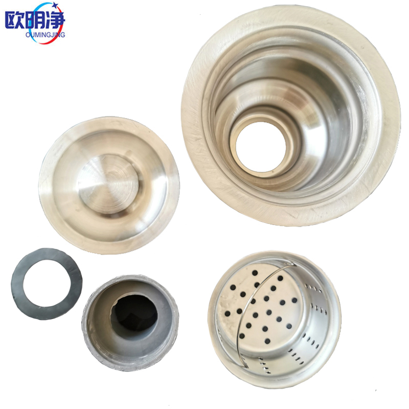 洗菜盆下水器不锈钢洗碗池水槽下水口配件 直径11cm 个高清大图