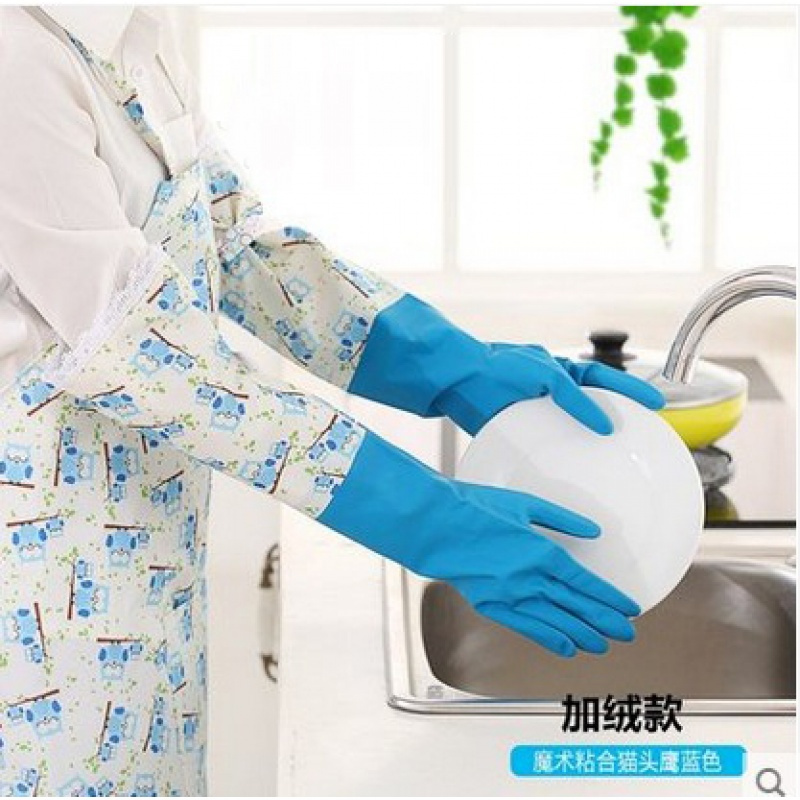 []3双装曼妙橡胶厨房洗碗家居洗衣耐用家务清洁手套
