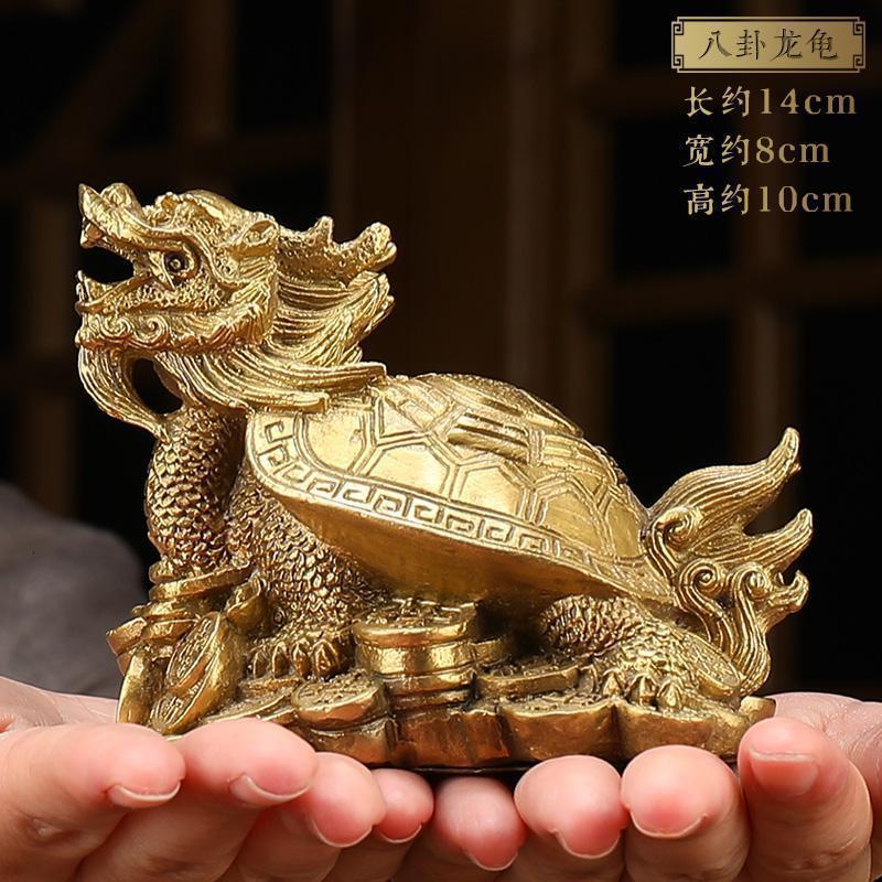 美帮汇大号铜龙龟摆件龙头龟赑屃霸下八卦金钱龟玄关装饰高清大图