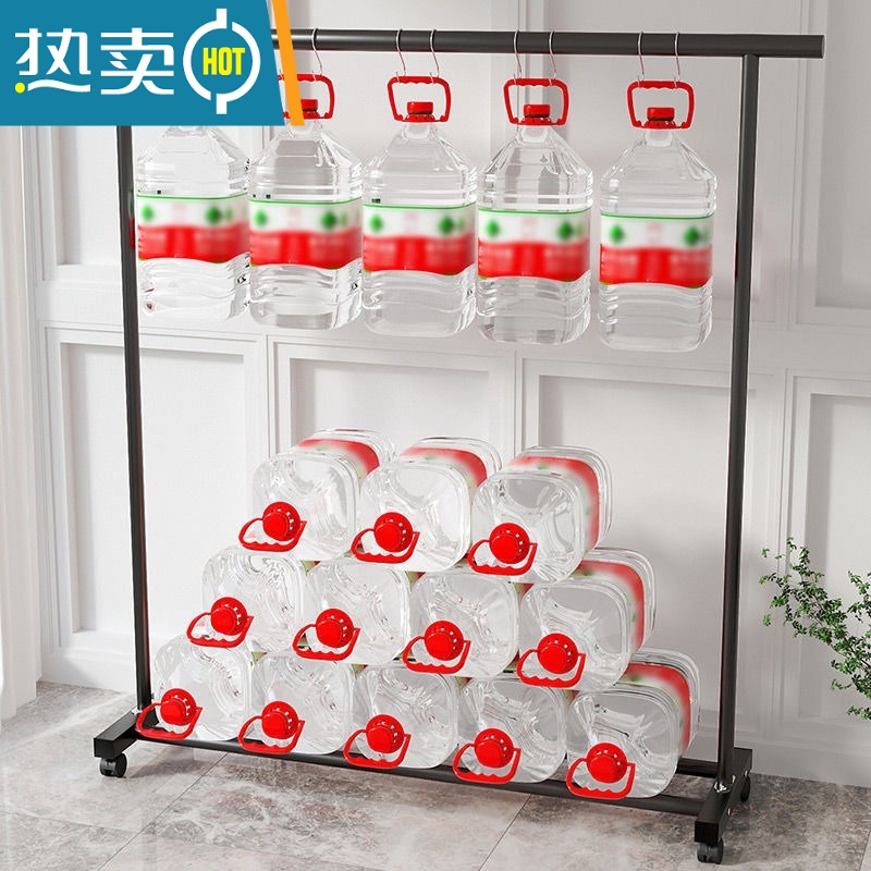 敬平简易落地卧室折叠家用晾衣服杆室内阳台架子凉晒挂衣架衣柜 100cm黑色-双杆+万向轮晾晒架高清大图