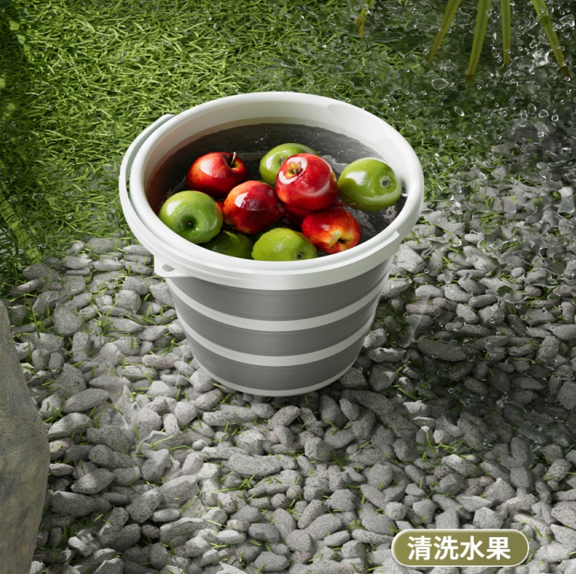 万允 折叠水桶 10L/个高清大图