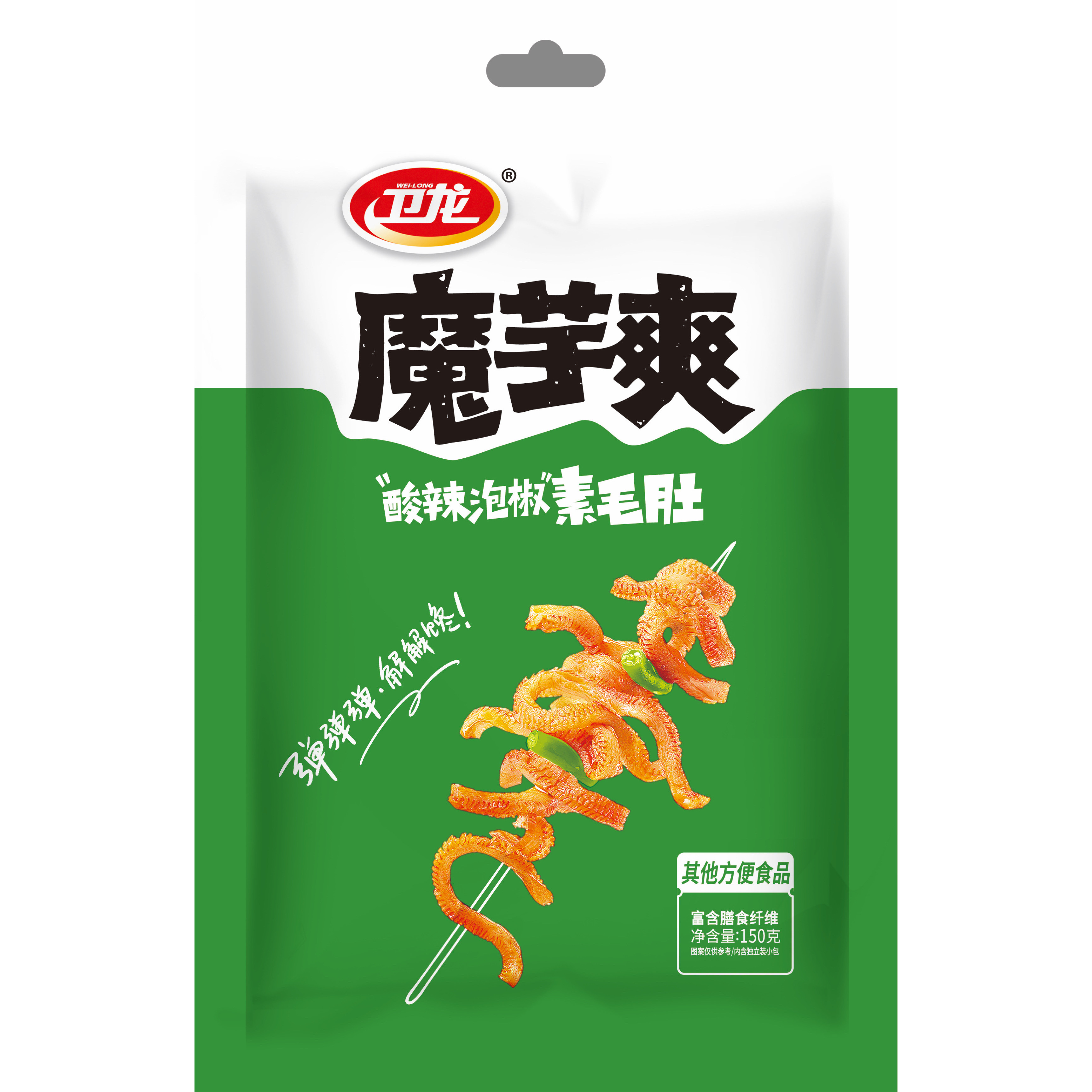 卫龙袋中袋魔芋爽酸辣味78g