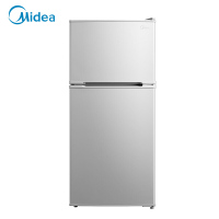美的(Midea)112升双门小冰箱 浅灰色 双层冷藏冷冻箱节能静音 BCD-112CM(单位: 台)