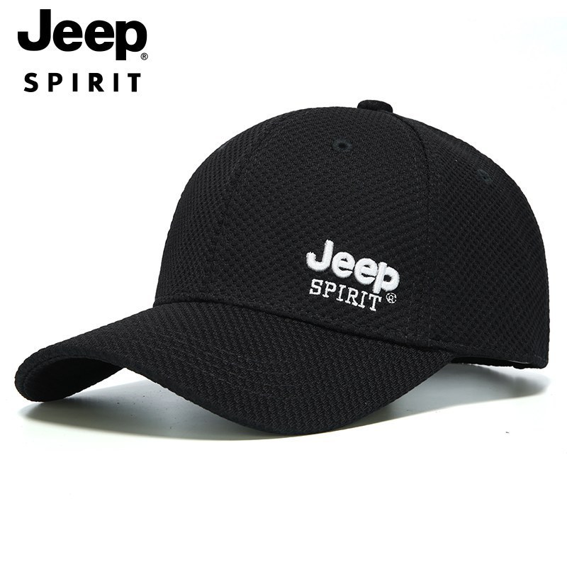 JEEP SPIRIT帽子男四季款棒球帽户外休闲遮阳帽速干鸭舌帽A0751