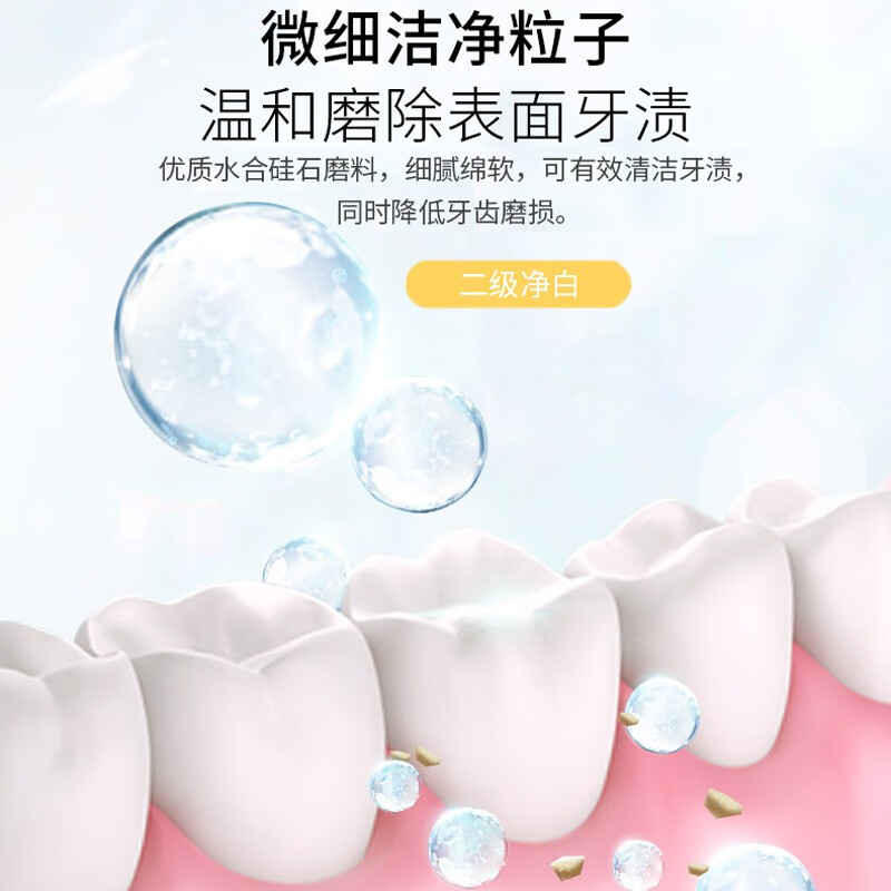 舒客脱渍净白清新口气牙膏深洁炫白160g*2支高清大图