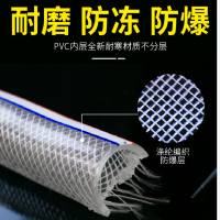 迅众 塑料PVC水管软管家用防爆网蛇皮管1.2寸防冻洗车浇水管花园管
