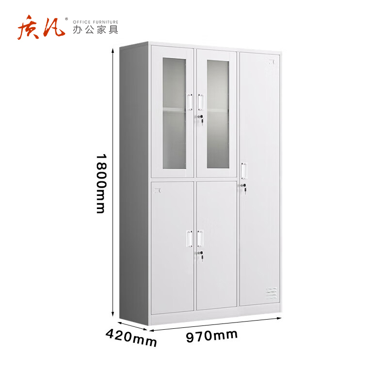 质凡五门更衣柜储物柜带锁多门柜/ZF-GYG011/970*420*1800高清大图