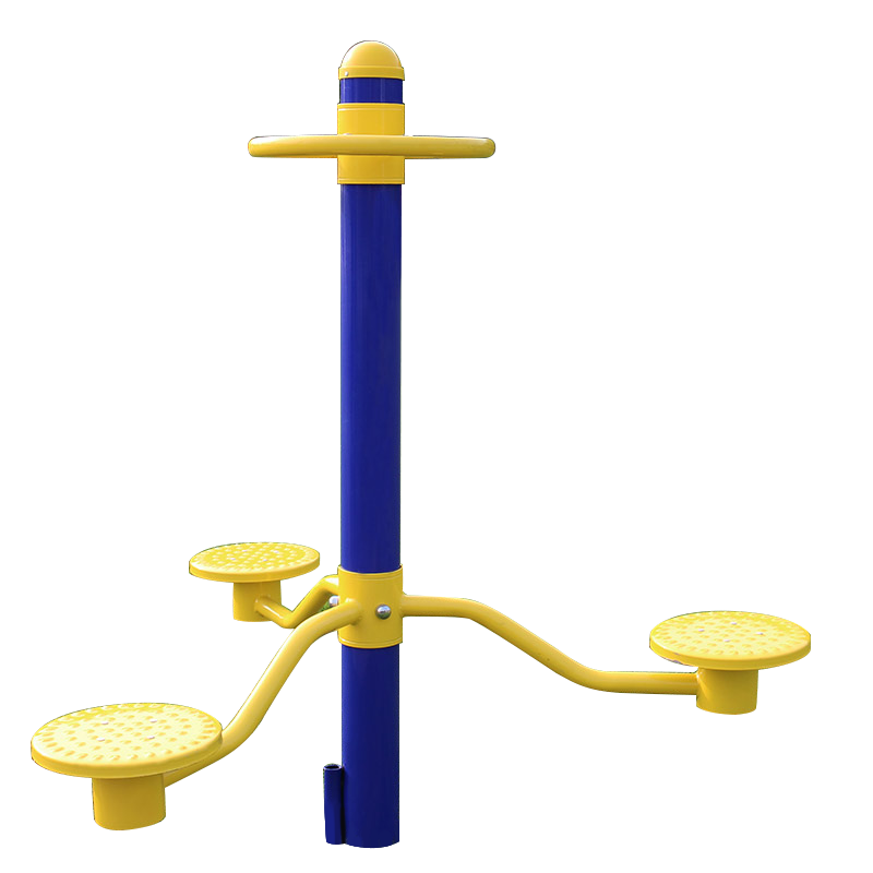 海德户外健身娱乐设施hs06三位盘式扭腰器