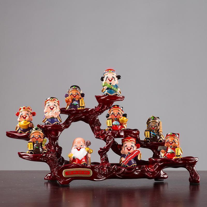 美帮汇五路爷摆件办公室桌面店铺乔迁礼品家居玄关装饰品