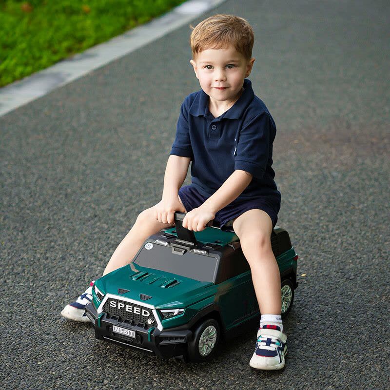 米迪象 儿童行李箱滑步车功能二合一超大容量超强承重可滑行 行李箱滑行车图片