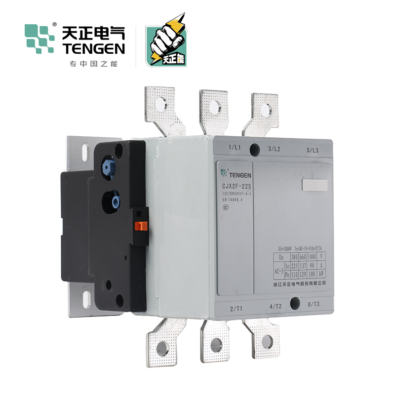 天正电气 CJX2F-225A 220V 3NO 无 225A 50Hz 3P 02010070251 交流接触器