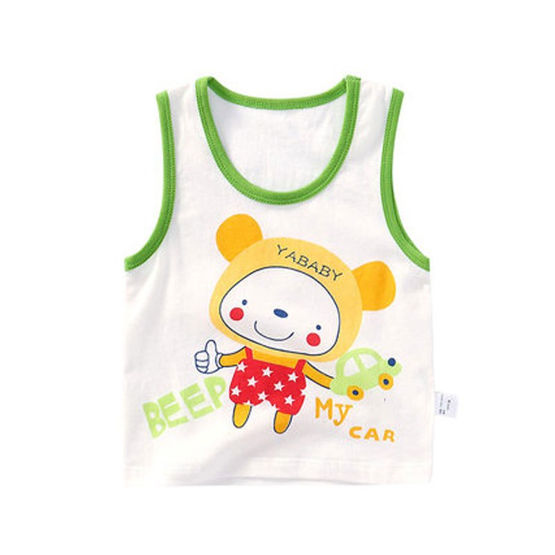 宝宝吊带无袖小背心儿童男童女童薄款夏装新生儿婴儿幼儿夏季卡通可爱