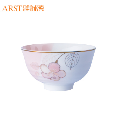 雅诚德(arst) 半色釉系列盘子碗家用陶瓷碗碟套装 创意简约组合餐具吃饭碗汤碗菜盘 炫彩6吋日式碗