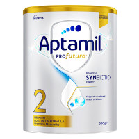 澳洲爱他美(Aptamil)白金澳洲版 较大婴儿配方奶粉 2段(6-12月) 900g*3罐装