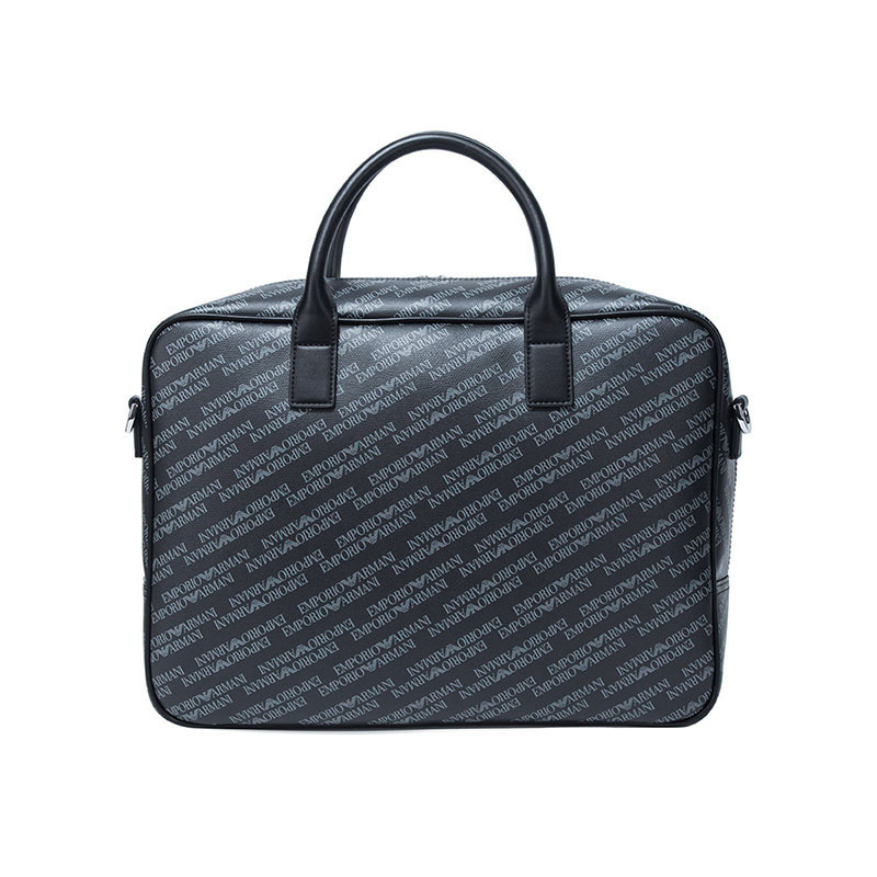 EMPORIO ARMANI 阿玛尼 男士Logo印花图案手提公文包