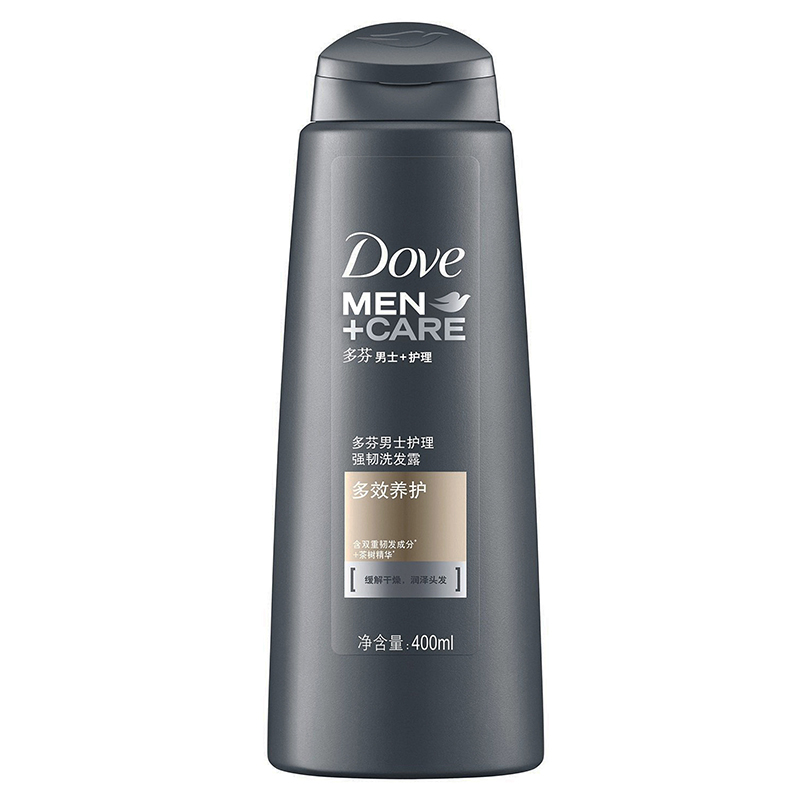 多芬(Dove)洗发水 男士+护理 强韧洗发露 多效养护400ml[联合利华]