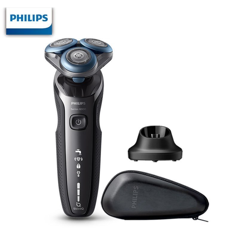 飞利浦(PHILIPS)电动剃须刀李现同款新5系智能感应刮胡刀S5066[敏感肌适用] 6系礼盒 配收纳盒+底座