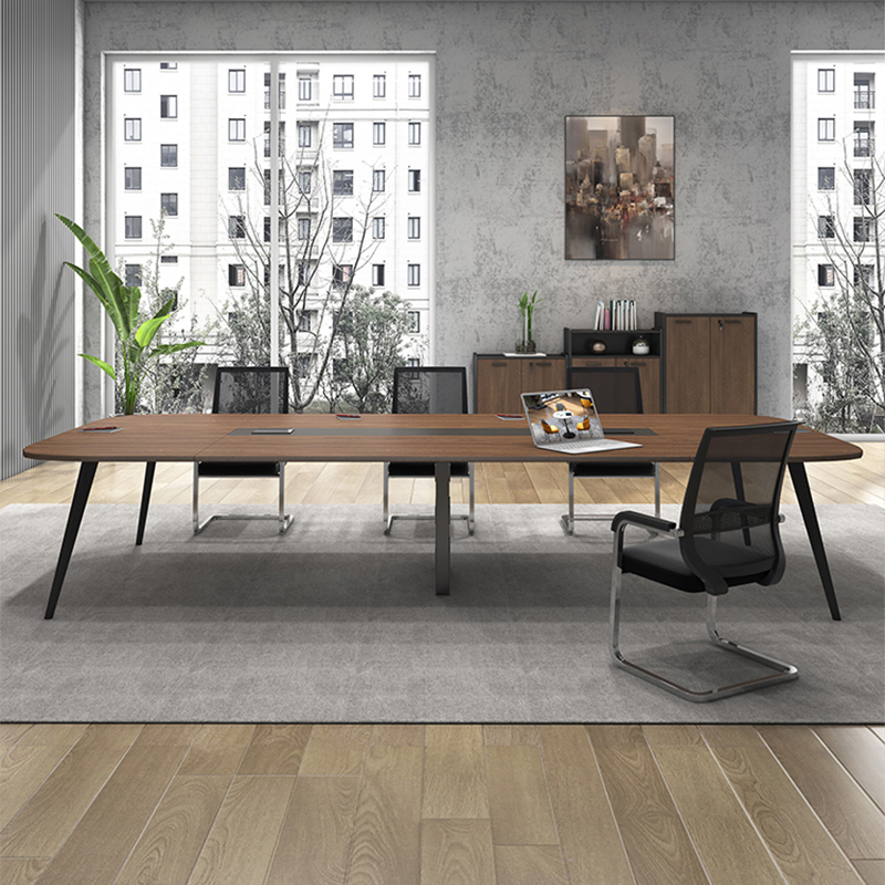 铭威盾会议桌工作桌培训桌小型洽谈桌椅组合长1.8米桌+6把椅[工厂现做 7天内发货]高清大图