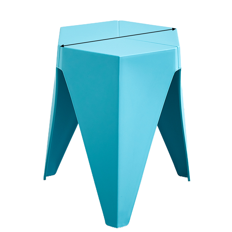 迅众 家用塑料凳子北欧风车圆凳加厚可叠放胶凳简约现代餐桌椅子高板凳高清大图