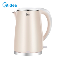 美的（Midea）电水壶MK-HJ1505a 304不锈钢无缝一体内胆 1.5L 防干烧自动断电家用电热水壶烧水壶电水壶