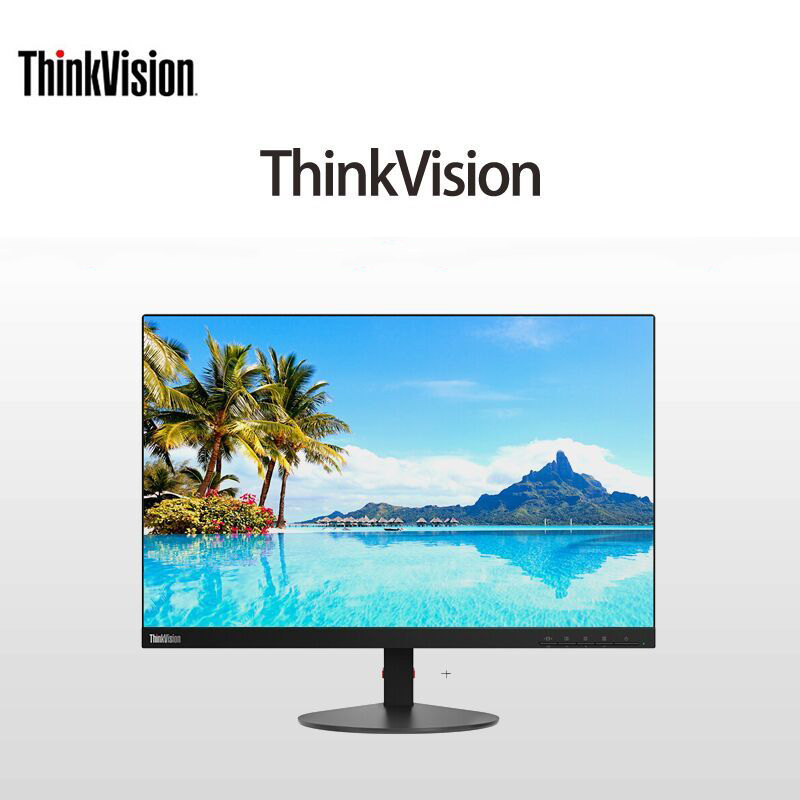 联想(Lenovo) ThinkVision S27i 27英寸 窄边框 低蓝光 商用办公电脑显示屏