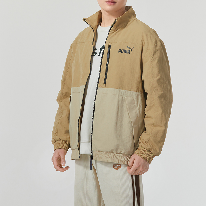 彪马(PUMA)外套男装新款休闲服跑步运动上衣宽松潮流开衫立领行政夹克 627117-83 ZP高清大图