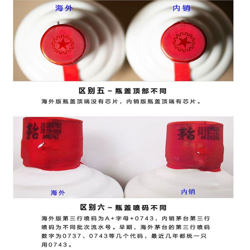 茅台/MOUTAI 2022年贵州飞天茅台53度酱香型白酒500ml 海外版单瓶装假一