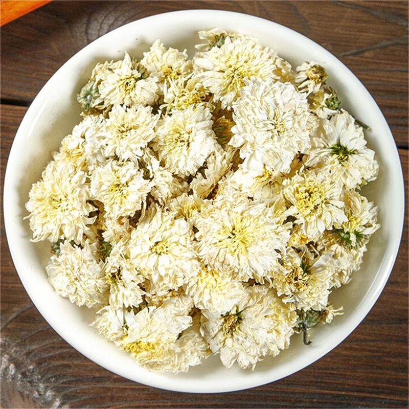 甄选白菊花黄山贡菊大朵安徽黄山贡菊花茶白菊花七月菊太阳菊高清大图