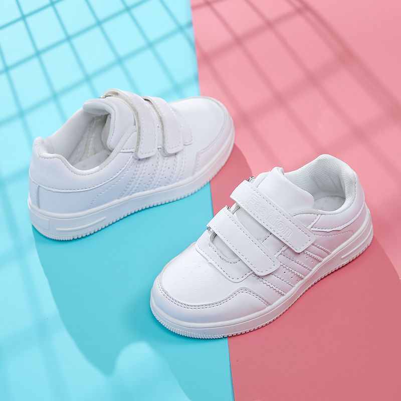 白色童鞋儿童白色运动鞋女童小白鞋幼儿园男童休闲学生防滑跑步鞋白色