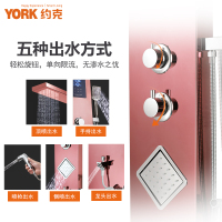 约克(YORK)YK-X5集成热水器即热式电热水器一体式家用洗澡淋浴屏速热电热水器 5.5-10KW功率可调