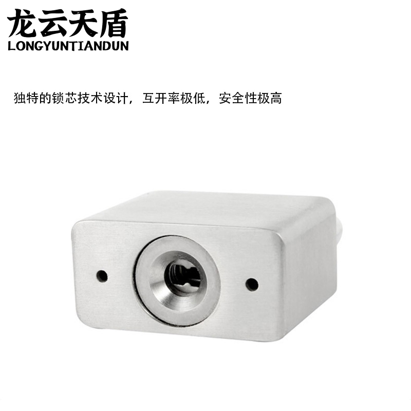 龙云天盾304不锈钢挂锁防水防锈仓库门锁防盗锁头户外锁具门防撬40mm长梁单开高清大图